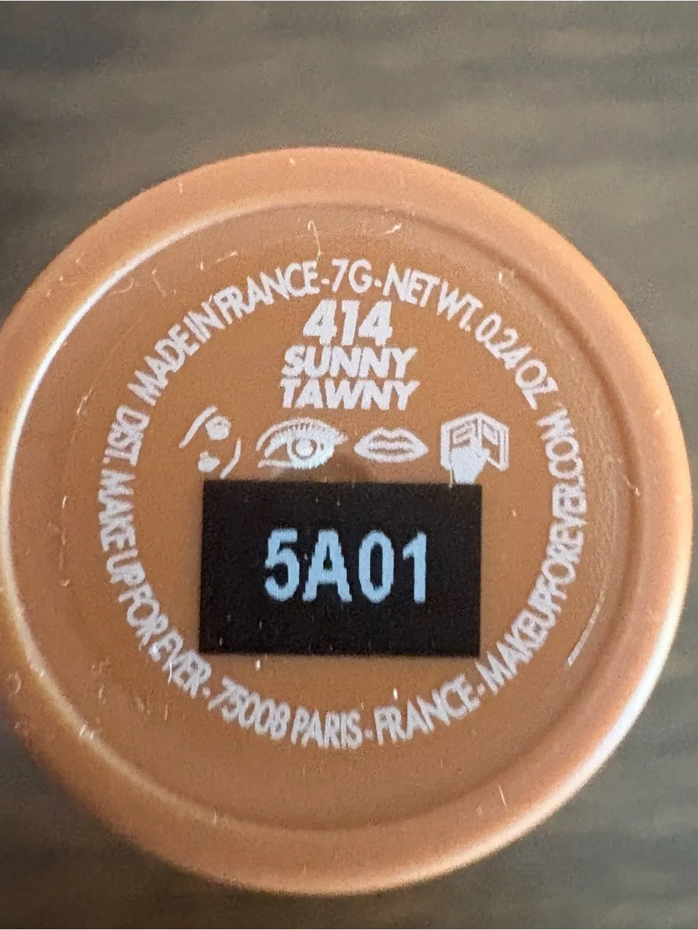 Make Up For Ever Artist Color Crayon Stick 414 Sunny Tawny New Open Box